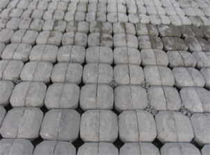 Foto van Hillblock betonzuilen.